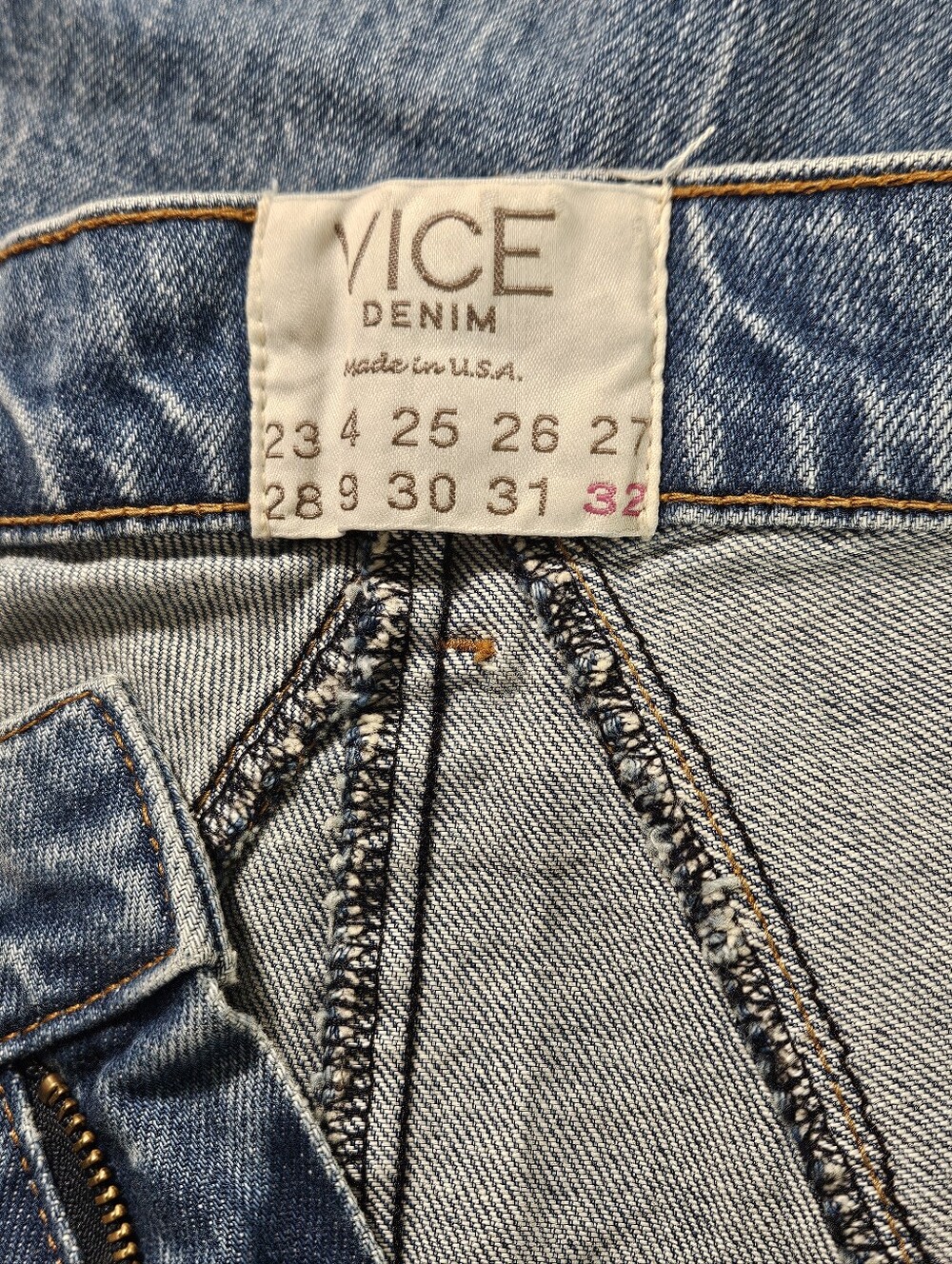 REVICE Denim 32x36 Tall Jeans Extra Long Venus Flare High Rise Front Seam Star - Picture 6 of 9